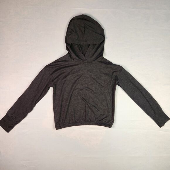 GapFit Kids Fit Tech Hoodie Size Medium (8-9) Gray Heather - Picture 1 of 8